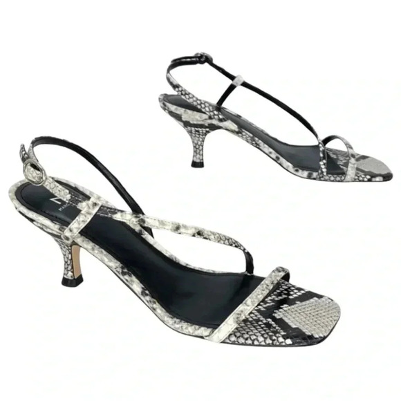 Marc Fisher Gove2 Snake Print Leather Womens Heeled Sandal Size 9.5M - Picture 14 of 15